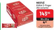 Nestle Kitkat 2 Finger (All Variants)-36 x 20g