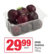 Spar Freshline Plums-750g