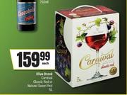 Olive Brook Carnival Classic Red Or Natural Sweet Red-5L Each