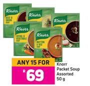 Knorr Packet Soup Assorted-For 15 x 50g