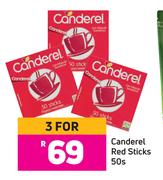Canderel Red Sticks-For 3 x 50s