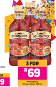 Wellington's Tomato Sauce-For 3 x 700ml