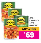 Koo Chakalaka Assorted-For 4 x 410g