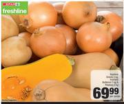 Freshline Onions 3kg, Freshline Butternut 3kg & Potatoes 3kg-Per Combo