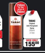 Tabac Original Anti Perspirant Spray-250ml