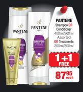 Pantene Shampoo Or Conditioner 400ml/360ml Or Treatments 200ml/300ml-Each