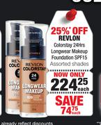 Revlon Colorstay 24Hrs Longwear Makeup Foundation SPF15 Assorted Shades-Each