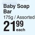 Johnson's Baby Soap Bar Assorted-175g Each