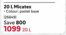 Plascon Micatex (Pastel Base)-20Ltr