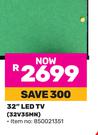 Toshiba 32"(80cm) LED TV 32V35MN