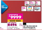 TCL 55"(139cm) QD-Mini LED 4K Smart Google TV 