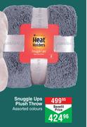 Heat Holders Snuggle Ups Plush Throw Assorted Colours