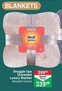 Heat Holders Snuggle Ups Oversized Luxury Blanket Assorted Colours