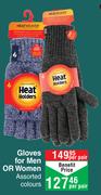 Heat Holders Gloves For Men Or Women Assorted Colours-Per Pair