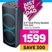 Telefunken 6.5" Dual Party Speaker TPS-650