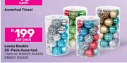 Lacey Bauble 25 Pack Assorted-Per Pack