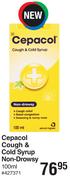 Cepacol Cough & Cold Syrup Non Drowsy-100ml