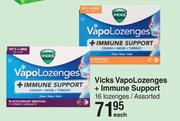 Vicks Vapo Lozenges + Immune Support 16 Lozenges Assorted-Each