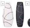 Decor Large Swirl Vase Black & White