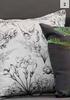 Line Leaves Scatter Cushion White-600mm x 600mm