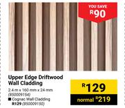 Cognac Wall Cladding-2.4m x 160mm x 24mm