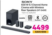 Sony 600W 5.1 Channel Hime Cinema With Wireless Rear Speakers HT-S40R