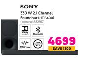 Sony 330W 2.1 Channel Soundbar HT-S400