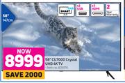 Samsung 58" CU7000 Crystal UHD 4K TV