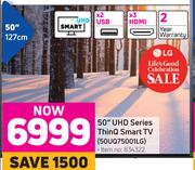 LG 50" UHD Series ThinQ Smart TV 50UQ75001LG