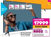 Samsung 75" (190cm) Crystal UHD 4K TV CU7000