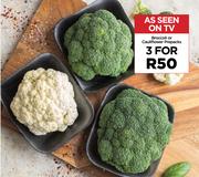 Broccoli Or Cauliflower Prepacks-For 3