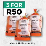 Carrot Thriftpacks-For 3 x 1Kg