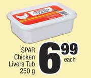 Spar Chicken Livers Tub-250g Each