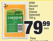 Spar Vacuum Pack Cheese (Selected)-700g Each