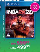 NBA 2K20 Game For PS4