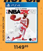 NBA 2K21 Game For PS4