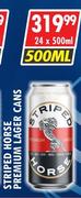 Striped Horse Premium Lager Cans-24 x 500ml