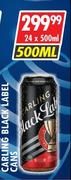 Carling Black Label Cans-24 x 500ml