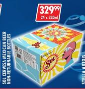SOL Cervesa Mexican Beer (Non Returnable Bottles)-24 x 330ml