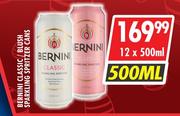 Bernini Classic/Blush Sparkling Spritzer Cans-12 x 500ml