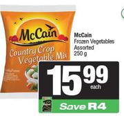 McCain Frozen Vegetables Assorted-250g Each