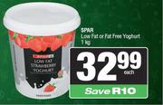 Spar Low Fat Or Fat Free Yoghurt-1Kg Each