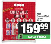 Spar Processed Meat Hamper-4.2Kg Each