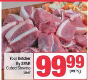 Your Butcher By Spar Cubed Stewing Beef-Per Kg