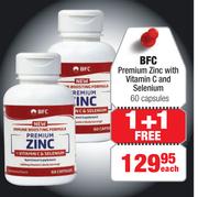 BFC Premium Zinc With Vitamin C & Selenium 60 Capsules-Each