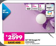 Skyworth 81cm (32") HD Google TV 32E5400G