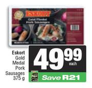 Eskort Gold Medal Pork Sausages-375g
