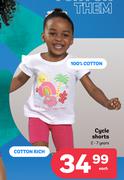 Cycle Shorts 2-7 Years-Each