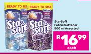 Sta Soft Fabric Softener Assorted-500ml Each