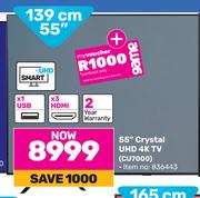 Samsung 55" (139cm) Crystal UHD 4K TV CU7000